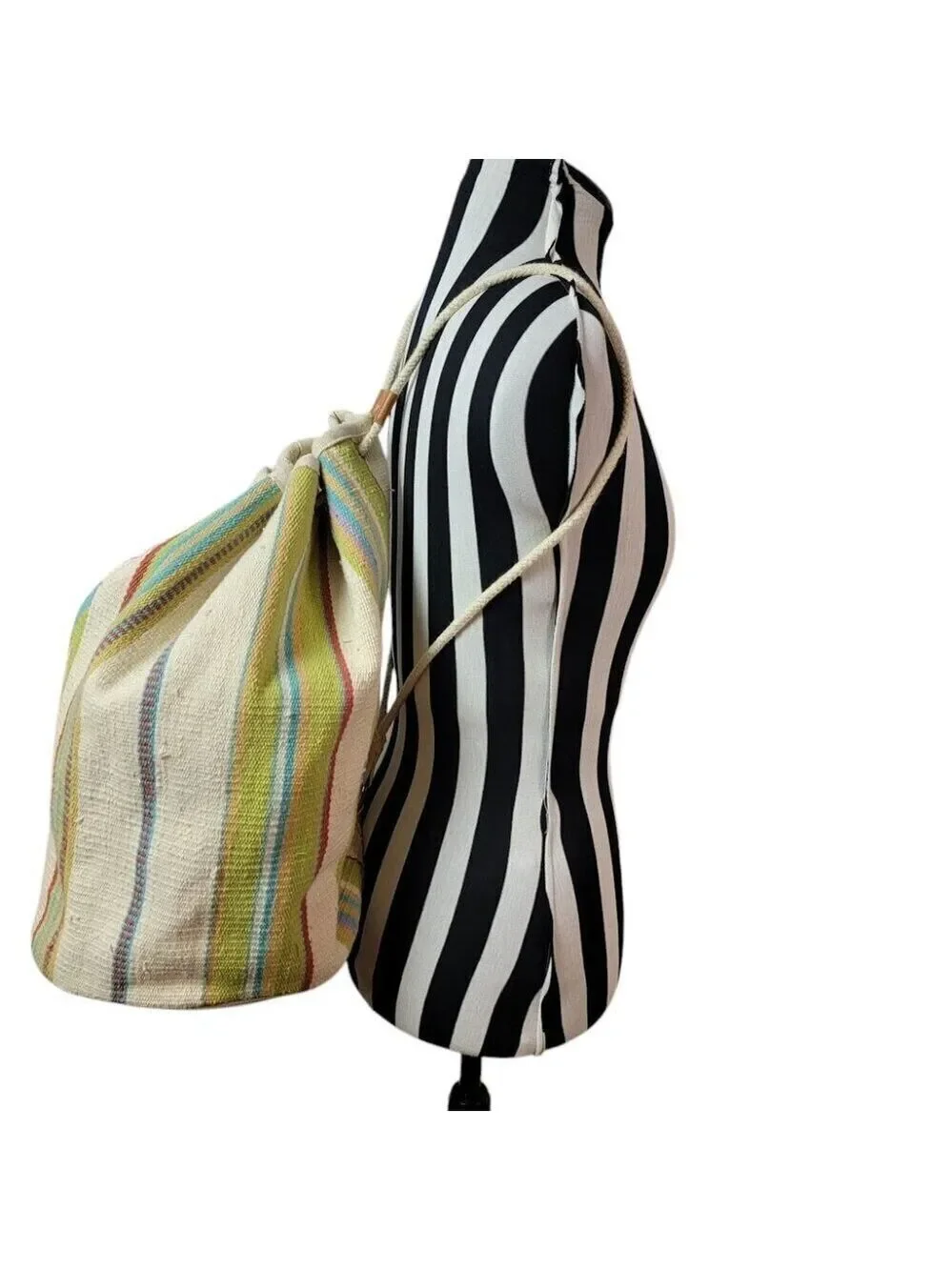 Bohemian Backpack - Saddle Blanket Drawstring Rucksack - Beach Gym Weekends